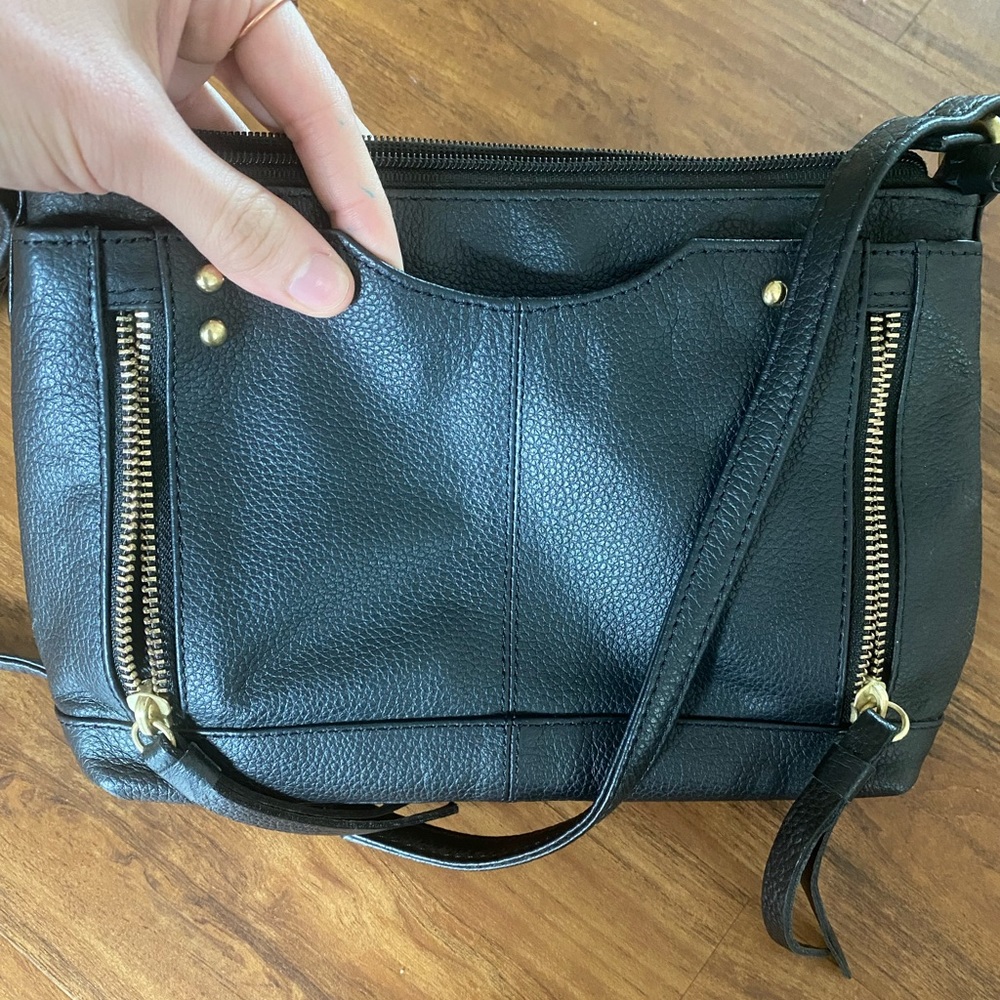 Great American Leatherworks black leather purse